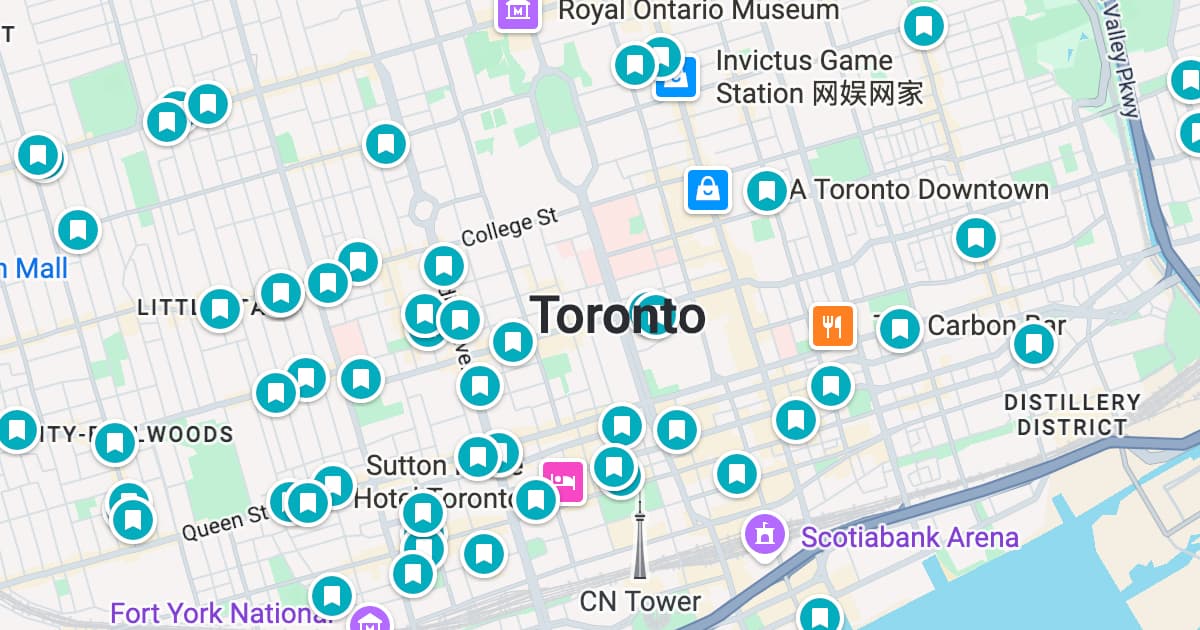 Toronto map preview