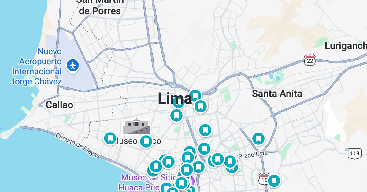 Lima map preview